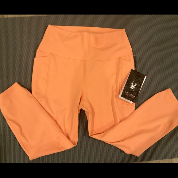 Spyder Pants - Spyder workout leggings!🎁🎁🎁🎁🎁 NWT Wonderful orange color! Size L